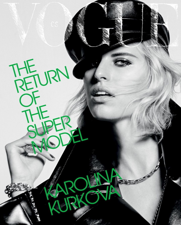 Vogue Czechoslovakia October 2021 : Karolina Kurkova by Marcus Cooper