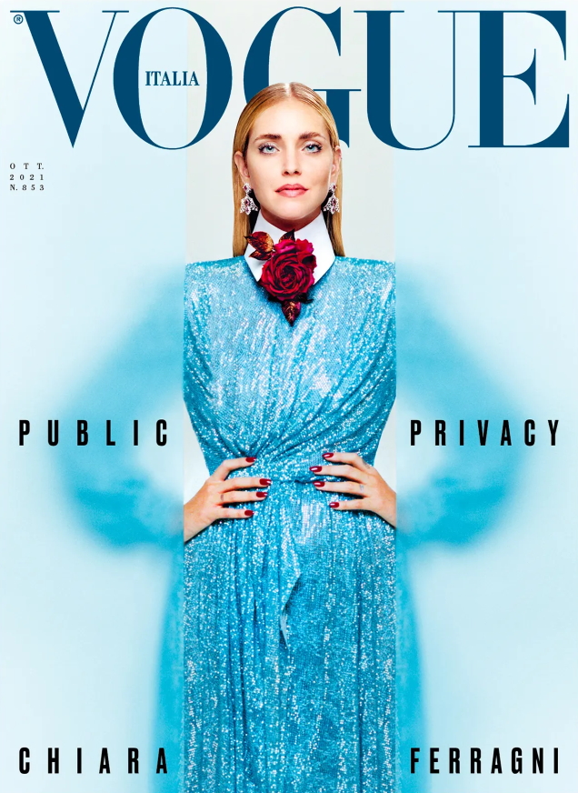 Vogue Italia October 2021 : Chiara Ferragni by Scandebergs