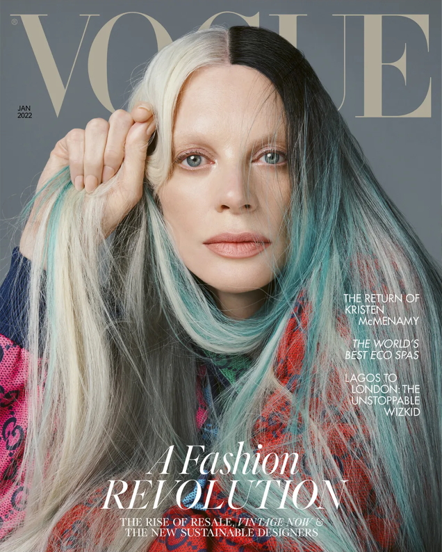 Linda Evangelista 2022 Vogue UK Cover Fendi Campaign Photos
