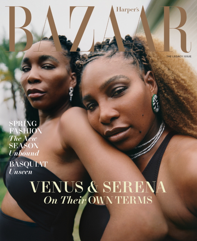 US Harper’s Bazaar March 2022 : Venus & Serena Williams by Renell Medrano