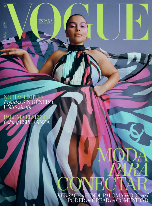 Vogue España April 2022 : Paloma Elsesser by Nadine Ijewere