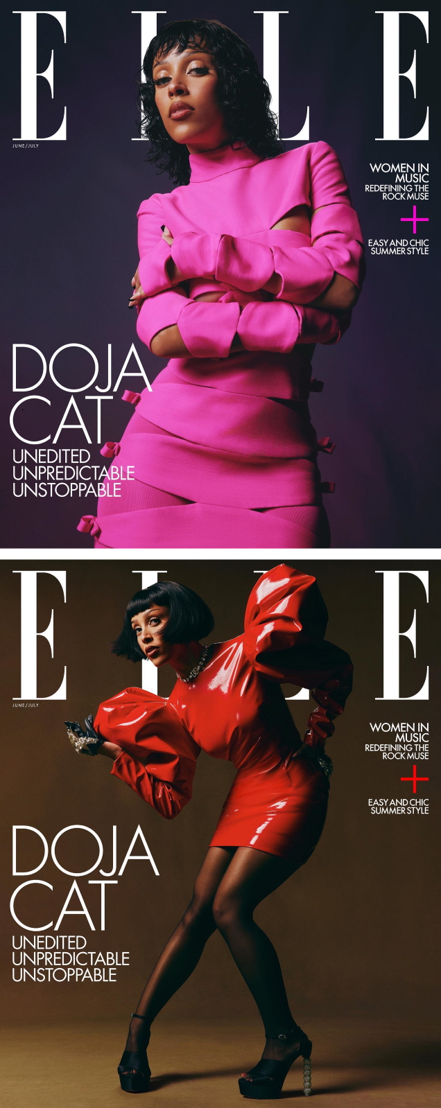 US Elle June/July 2022 : Doja Cat by Adrienne Raquel