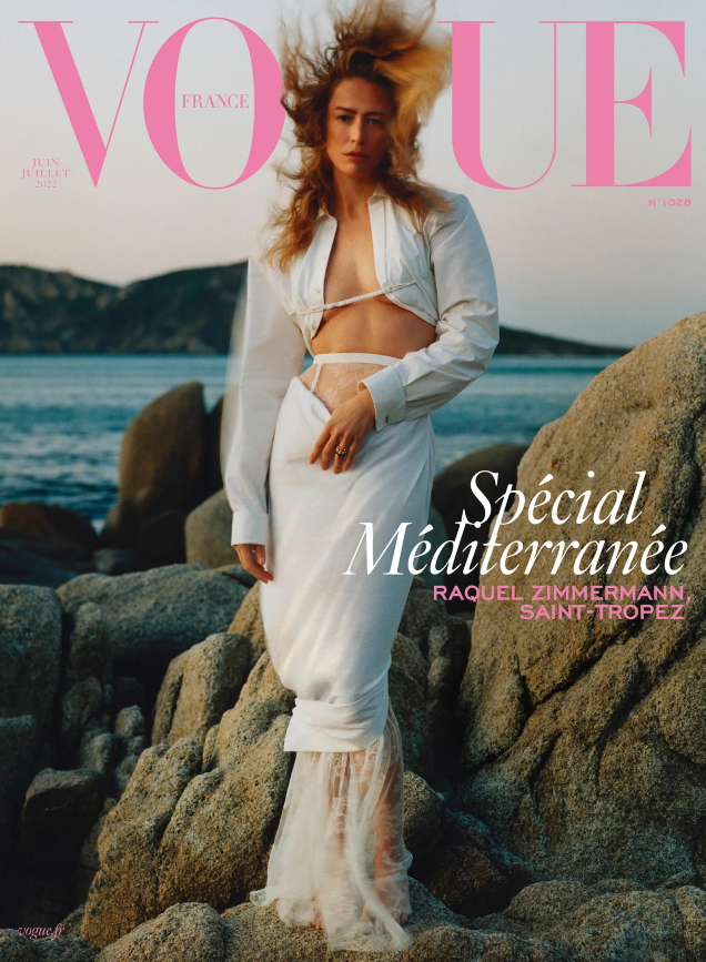 Vogue France June/July 2022 : Raquel Zimmermann by Theo de Gueltzl