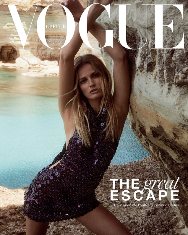 Vogue Greece June 2022 : Edita Vilkeviciute by Alvaro Beamud Cortes