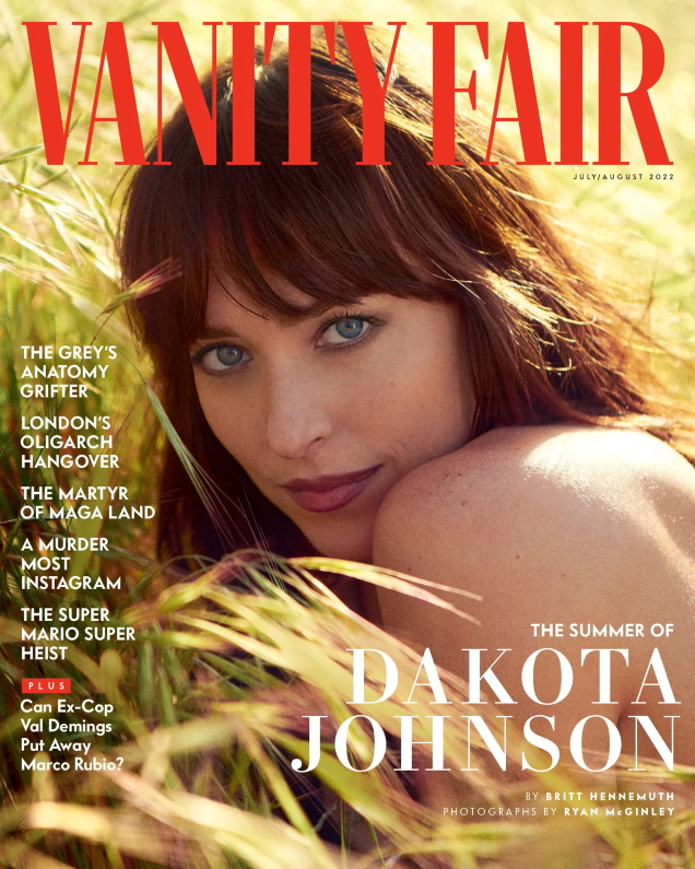 Vanity Fair July/August 2022 : Dakota Johnson by Ryan McGinley