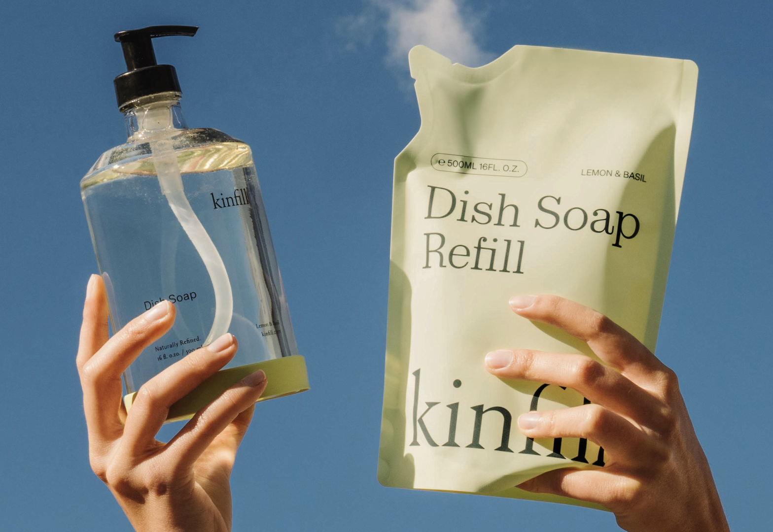 Dish Soap Lemon & Basil – kinfill care