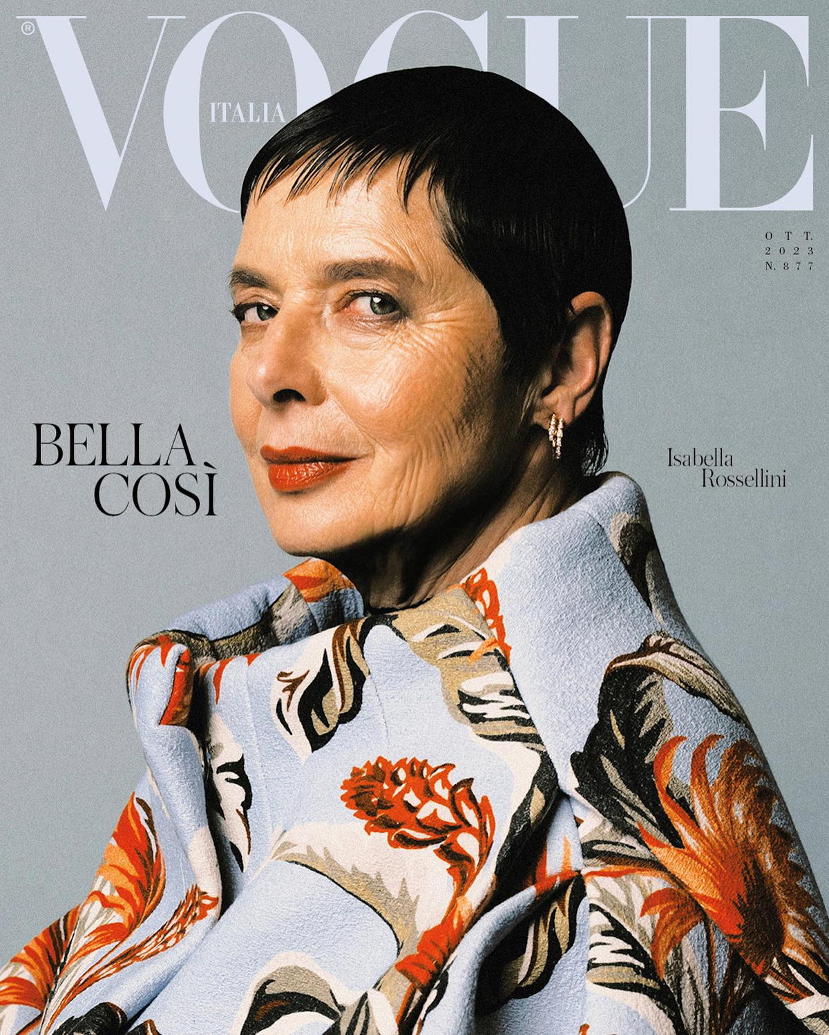 Isabella Rossellini Vogue Italia October 2023 - theFashionSpot