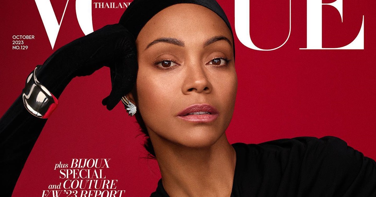 Zoe Saldanha Vogue Thailand October 2023