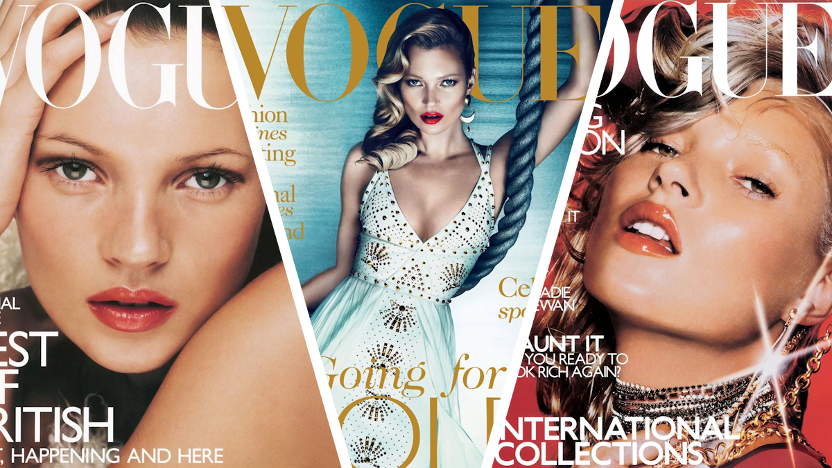 16 Times Kate Moss Rocked the Covers of British Vogue - theFashionSpot