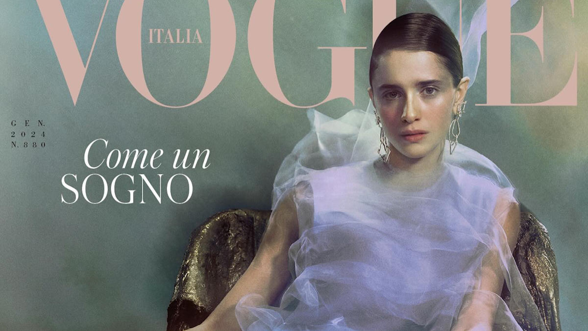 Benedetta Porcaroli Vogue Italia January 2024 theFashionSpot