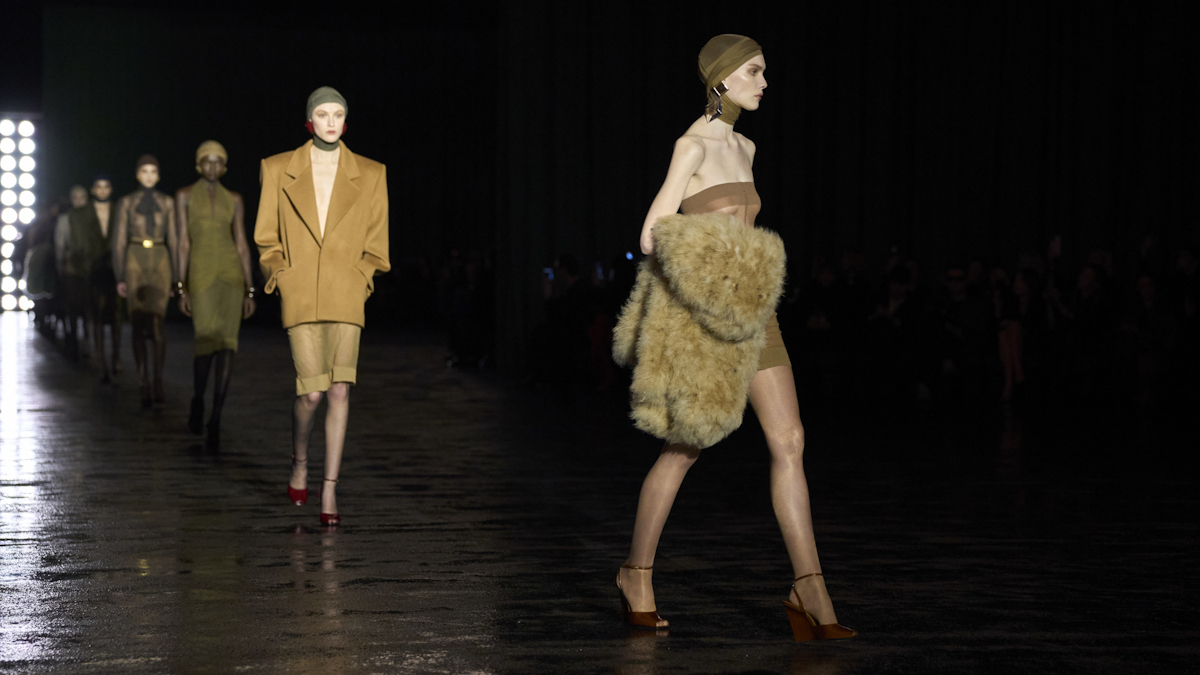 The Real Star of the Saint Laurent Spring 2022 Show Is This Pretty Weird  Styling Choice - Fashionista