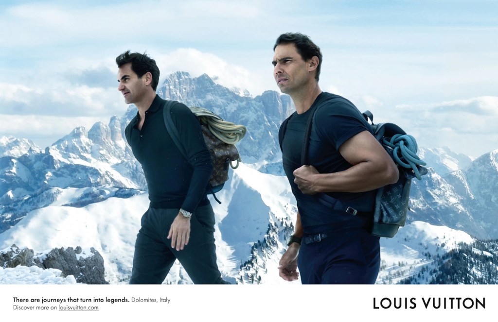 Louis Vuitton ‘Core Values’ 2024 : Roger Federer & Rafael Nadal by Annie Leibovitz