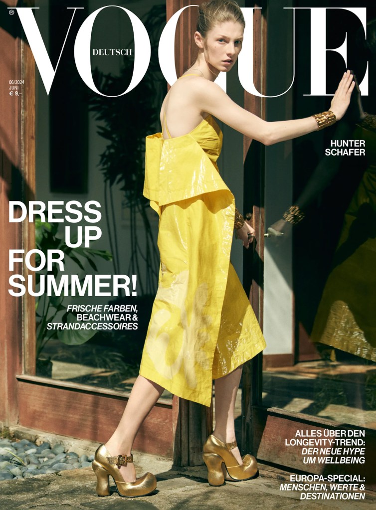 Vogue Germany June 2024 : Hunter Schafer by Ethan James Green