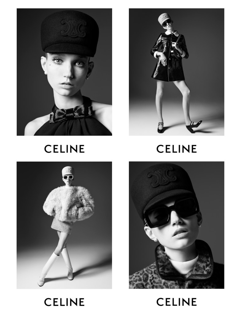 Tess Breeden Celine Winter 2024 Ad Campaign | sjrbss