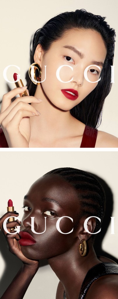 Gucci Beauty 2024 : Abbey Lee Kershaw, Jiahui Zhang & Nyajuok Gatdet by Ezra Petronio