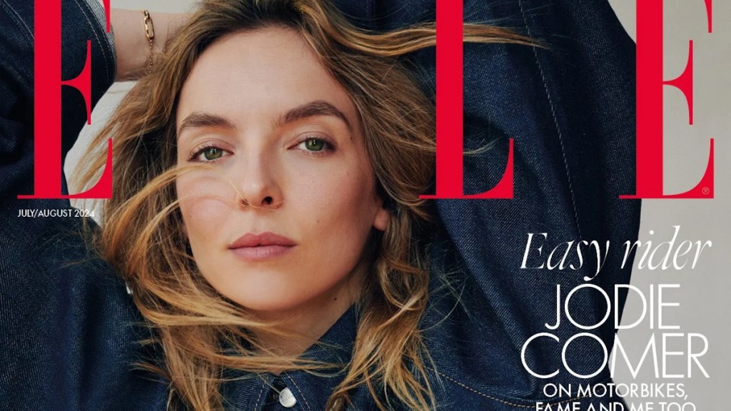 UK Elle July/August 2024 : Jodie Comer by Cass Bird