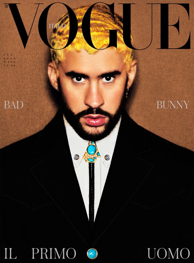 Vogue Italia July 2024 : Bad Bunny by Rafael Pavarotti