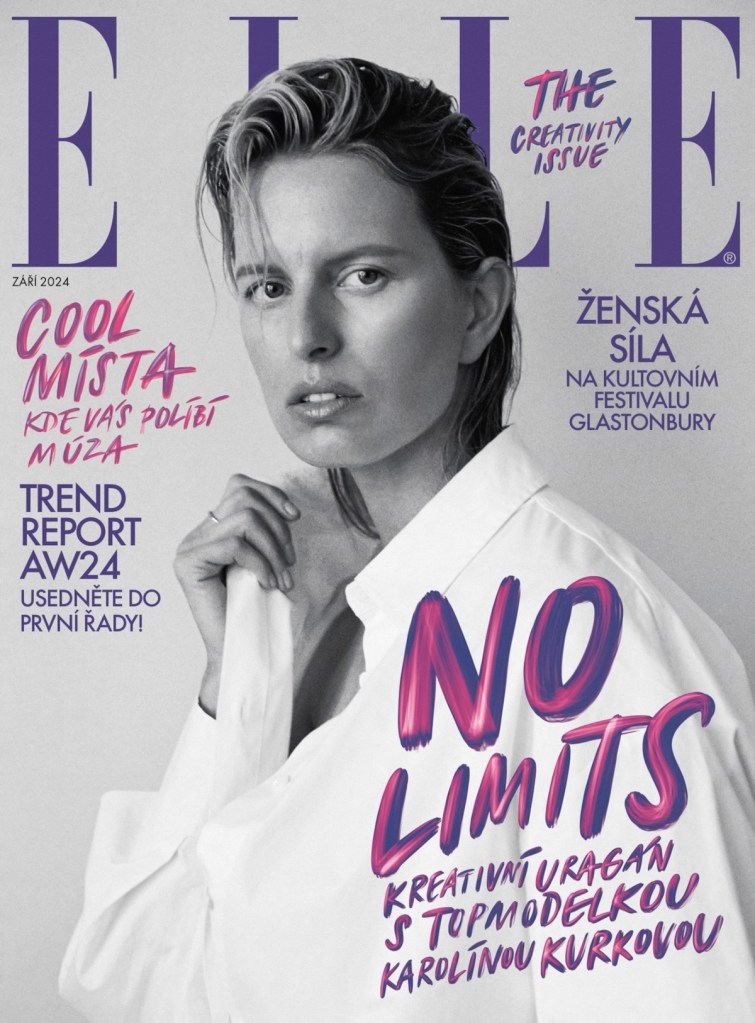 Elle Czech Republic September 2024 : Karolina Kurkova by Branislav Simoncik 