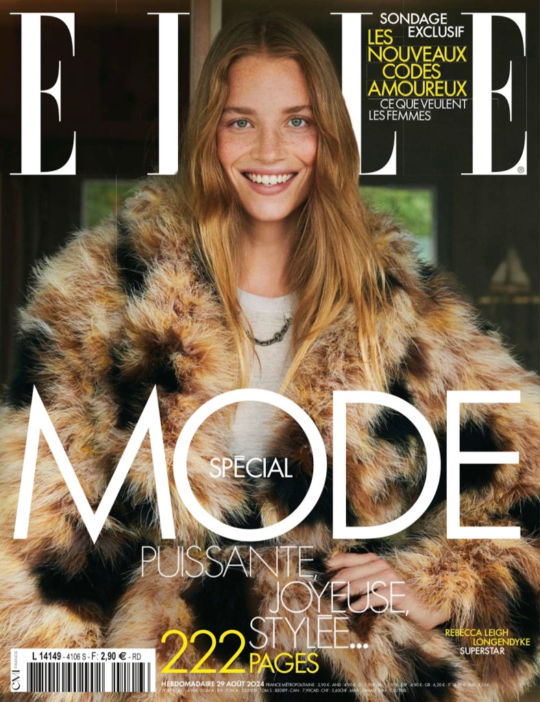 Elle France August 29, 2024 : Rebecca Leigh Longendyke by Cass Bird