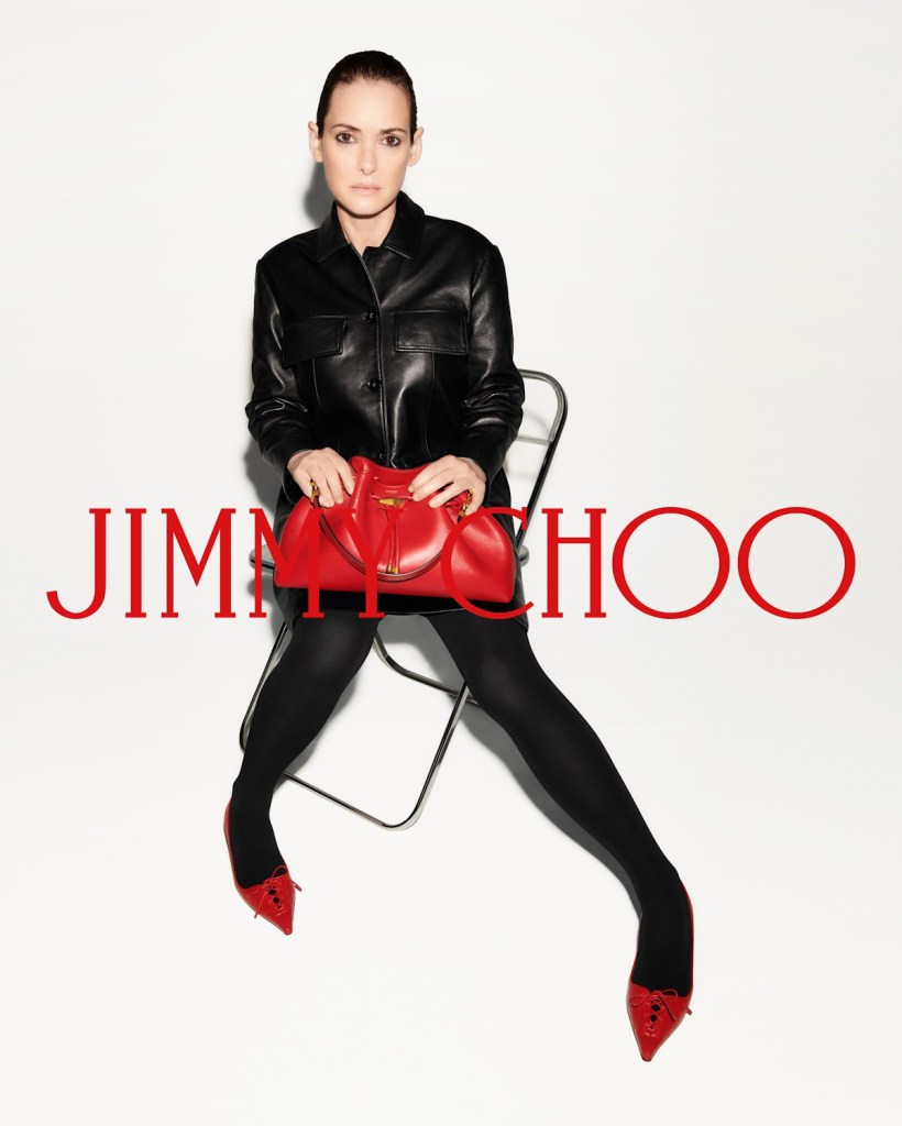 Jimmy Choo F/W 2024.25 : Winona Ryder by Ezra Petronio 