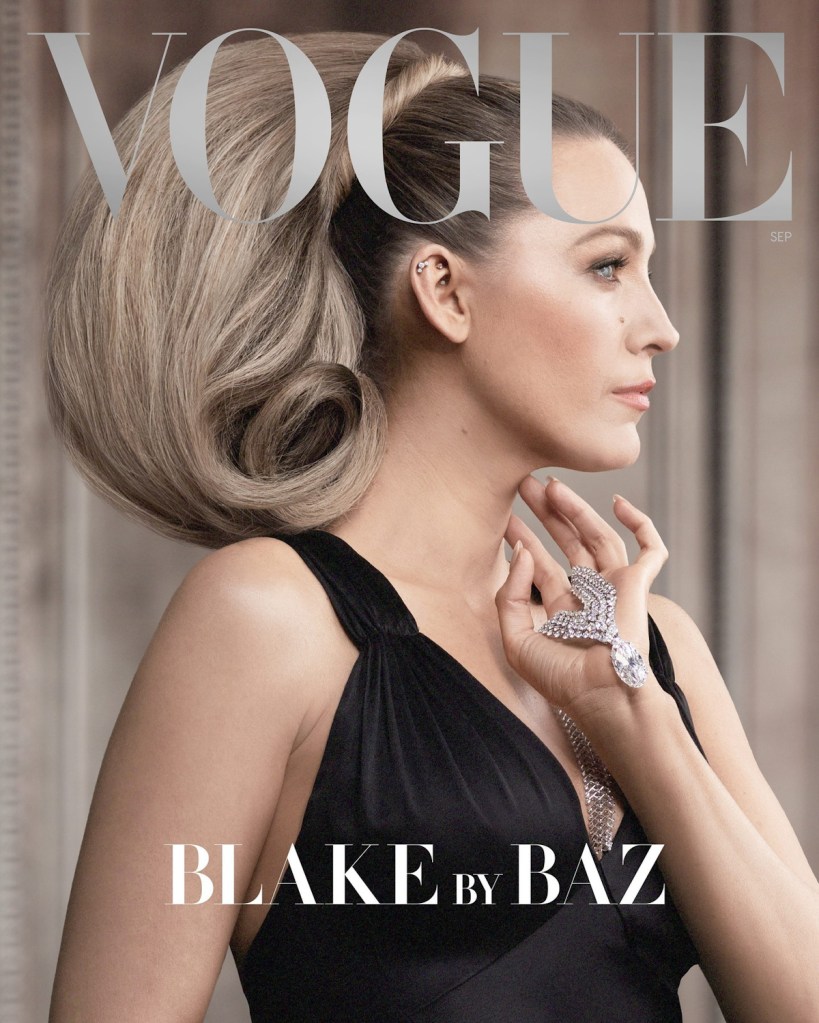 US Vogue September 2024 : Blake Lively & Hugh Jackman by Baz Luhrmann 