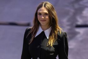 Elizabeth Olsen is seen at "Jimmy Kimmel Live" on September 16, 2024 in Los Angeles, California.