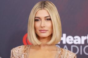 Hailey Baldwin arrives to the 2018 iHeartRadio Music Awards held at The Forum on March 11, 2018 in Inglewood, California. Hailey Bieber with blonde hair color prior to going brunette.