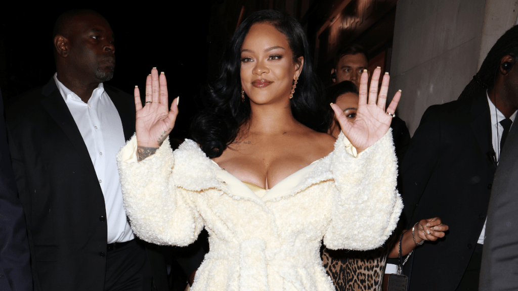 Rihanna is seen at the Launch of Fenty Hair at Selfridges on September 16, 2024 in London, England.