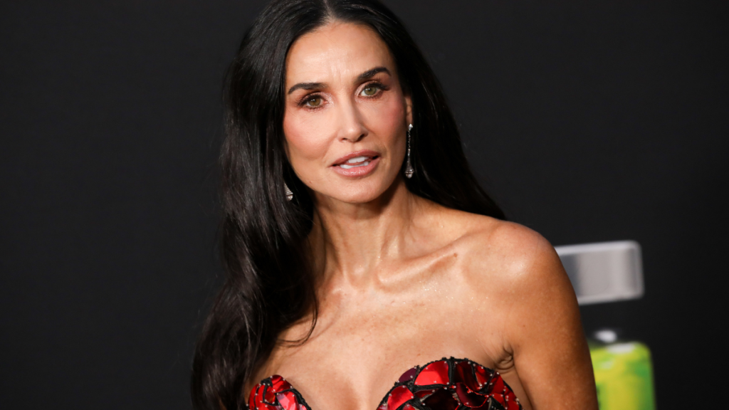 Demi Moore at the Los Angeles premiere of "The Substance" held at the Directors Guild of America Theater on September 16, 2024 in Los Angeles, California.