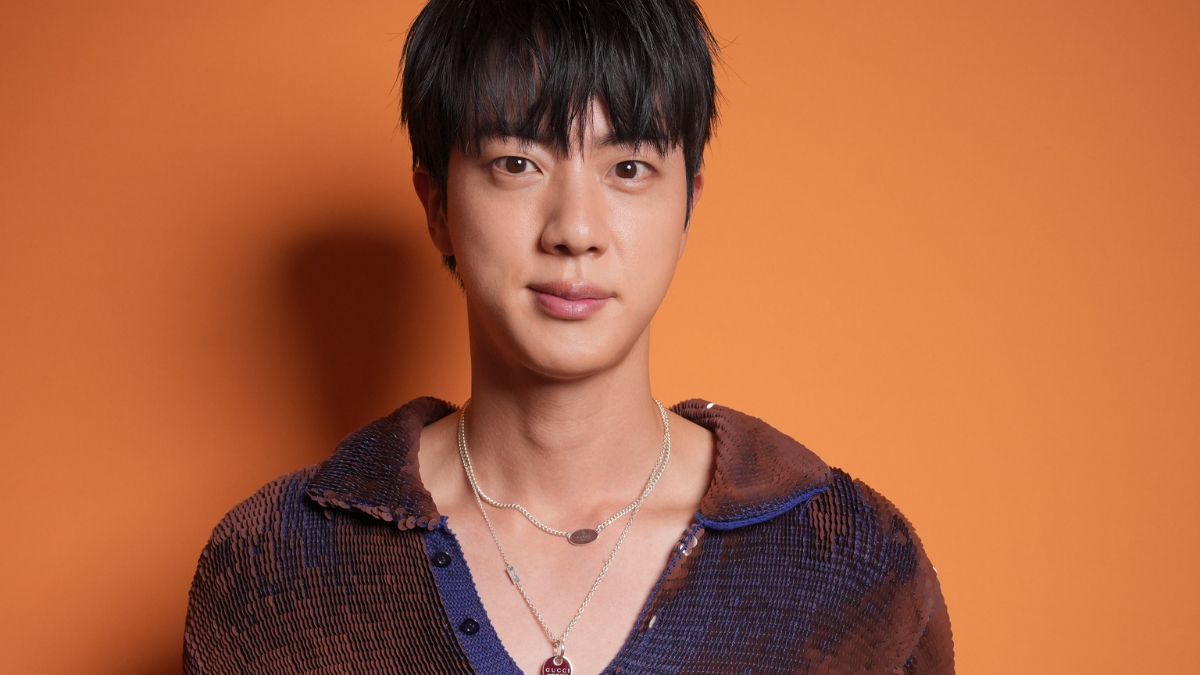 BTS Jin's Gucci Sweater With a Plunging Neckline Commands Attention -  theFashionSpot