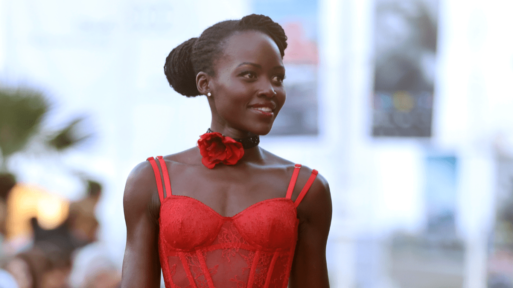 Lupita Nyong'o during the red carpet for "The Wild Robot" at the San Sebastian Film Festival on September 22, 2024 in San Sebastian, Spain.