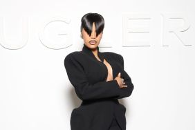 Cardi B attends the Mugler Womenswear Spring-Summer 2025 show