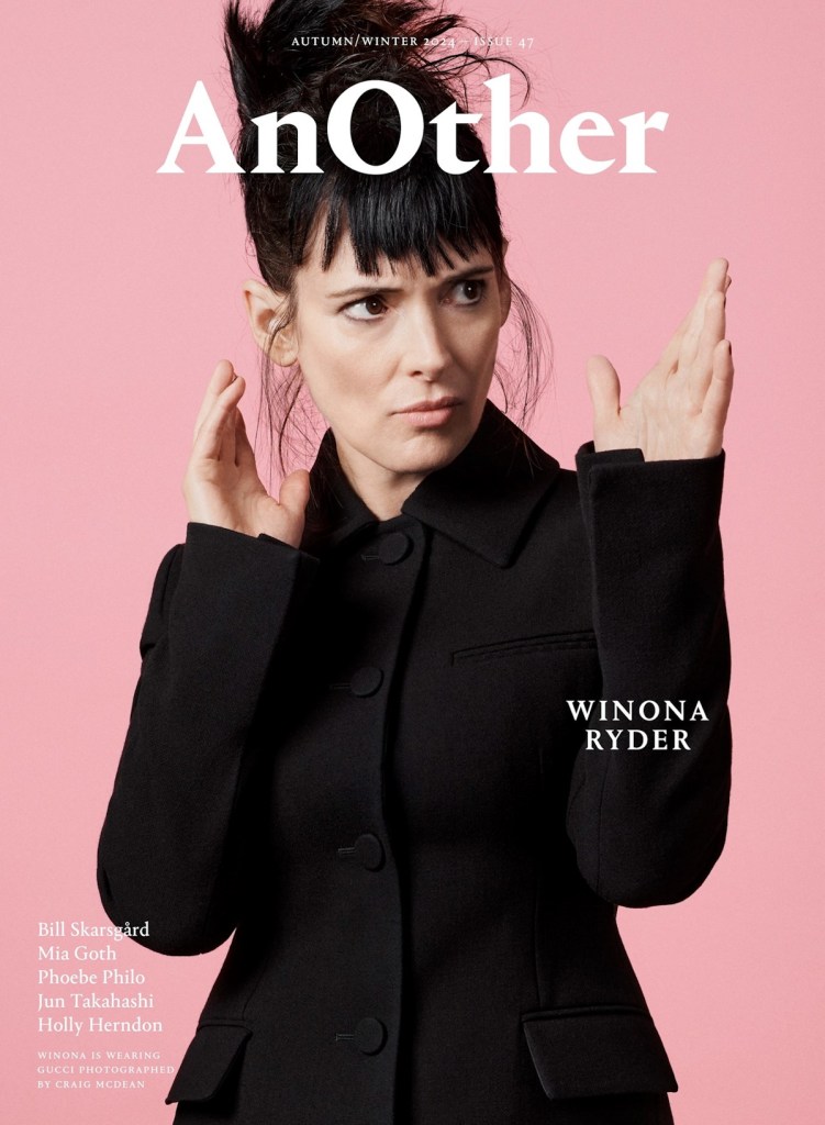 AnOther Magazine Autumn/Winter 2024 : Winona Ryder by Craig McDean 