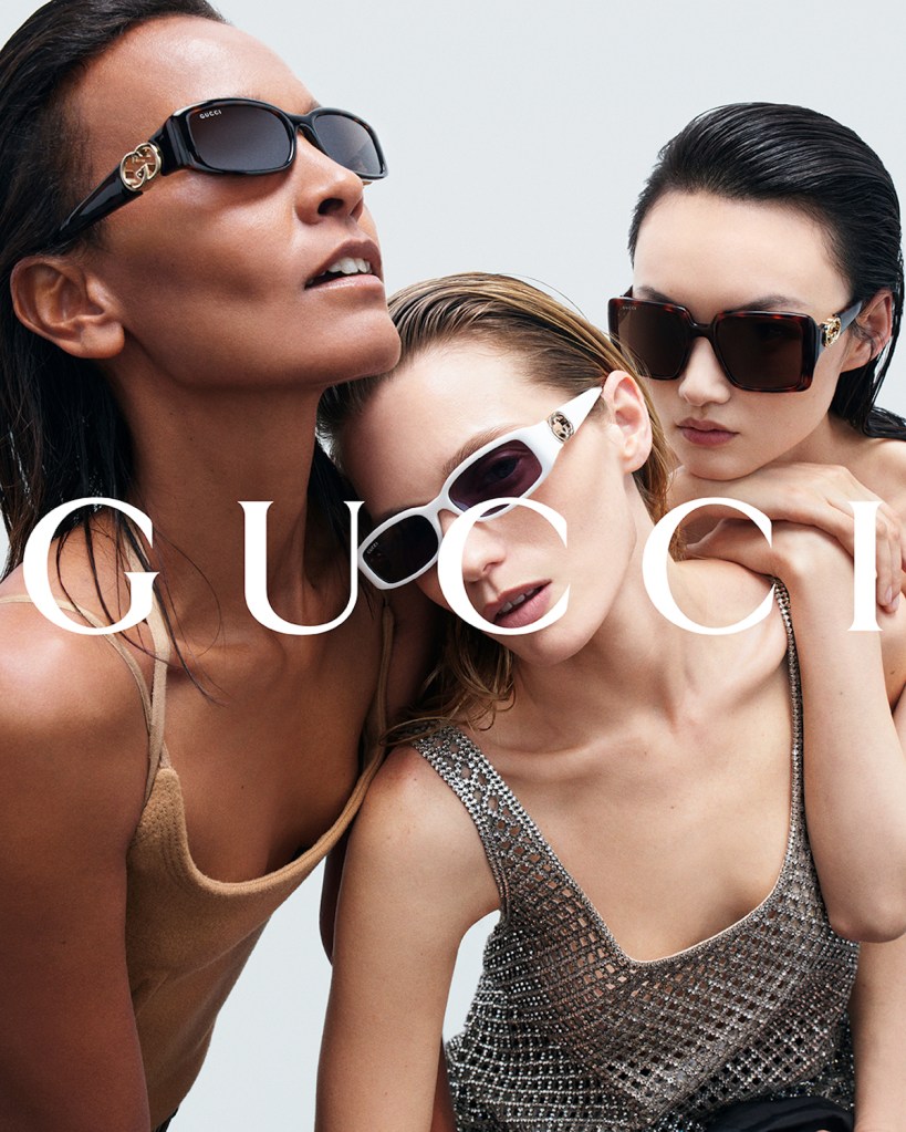 Gucci Eyewear F/W 2024.25 : Abbey Lee, He Cong, Liya Kebede & George Barnett by Mario Sorrenti 