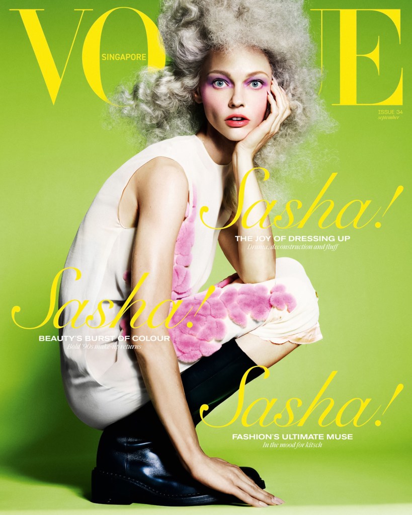 Vogue Singapore September 2024 : Sasha Pivovarova by Domen + Van De Velde