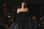 Kylie Jenner Coperni gown runway debut Disneyland