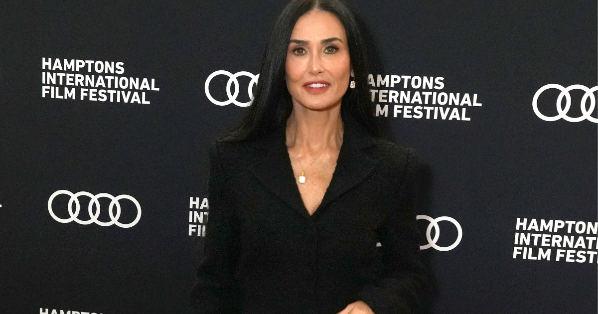 Demi Moore Embraces Fall Fashion in a Denim Skirt