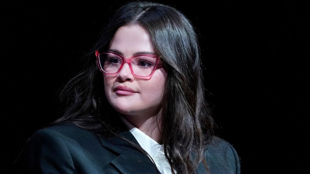 Selena Gomez speaks during the SAG-AFTRA Foundation Conversations for "Emilia Pérez" at SAG-AFTRA Foundation Robin Williams Center on October 15, 2024 in New York City.