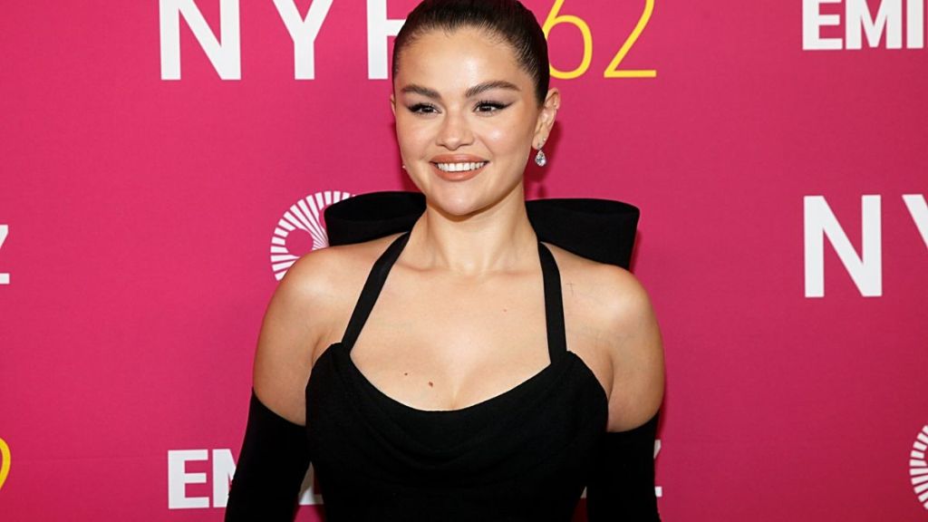 Selena Gomez attends the "Emilia Pérez" premiere during the 62nd New York Film Festival