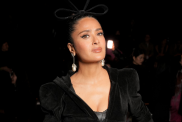 Salma Hayek at Balenciaga RTW Spring 2025 as part of Paris Ready to Wear Fashion Week on September 30, 2024 in Paris, France.