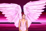 Gigi Hadid walks the runway for the Victoria's Secret Fashion Show 2024 on October 15, 2024 in New York City.