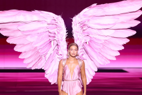 Gigi Hadid walks the runway for the Victoria's Secret Fashion Show 2024 on October 15, 2024 in New York City.