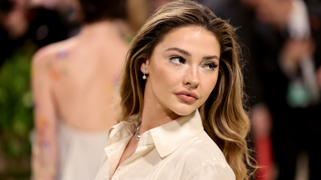 Madelyn Cline attends The 2024 Met Gala Celebrating "Sleeping Beauties: Reawakening Fashion" at The Metropolitan Museum of Art on May 06, 2024 in New York City.