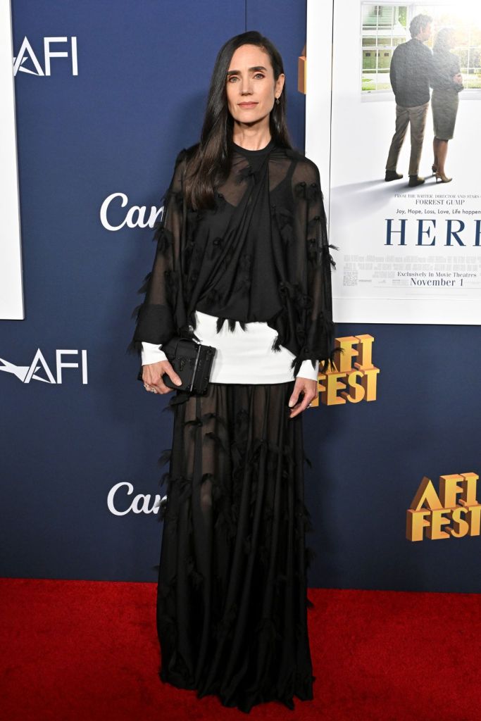 Jennifer Connelly attends the 2024 AFI Fest - World Premiere Screening of "Here" at TCL Chinese Theatre on October 25, 2024 in Hollywood, California. 