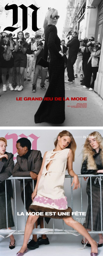 M Le Magazine Du Monde September 27th, 2024 : Karlie Kloss, Eva Herzigova & Ida Heiner by Oliver Hadlee Pearch