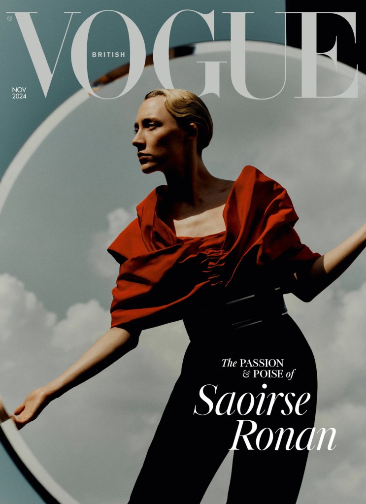 UK Vogue November 2024 : Saoirse Ronan by Jack Davison 