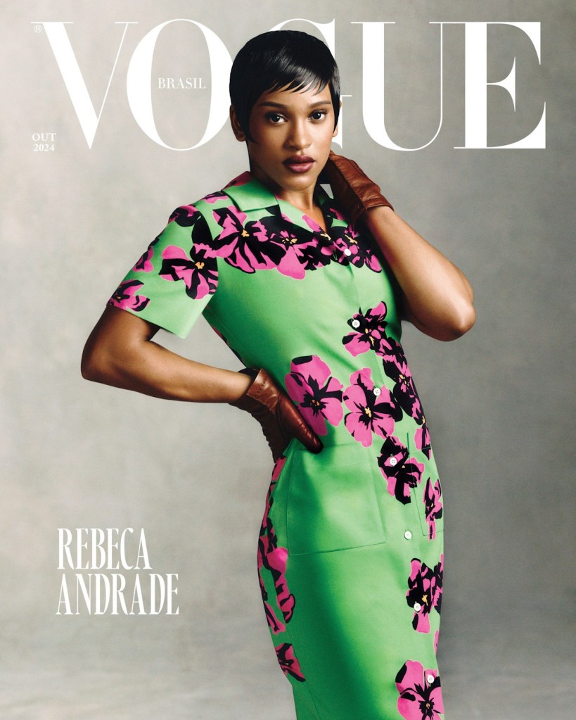 Vogue Brazil October 2024 : Rebeca Andrade by Mar+Vin