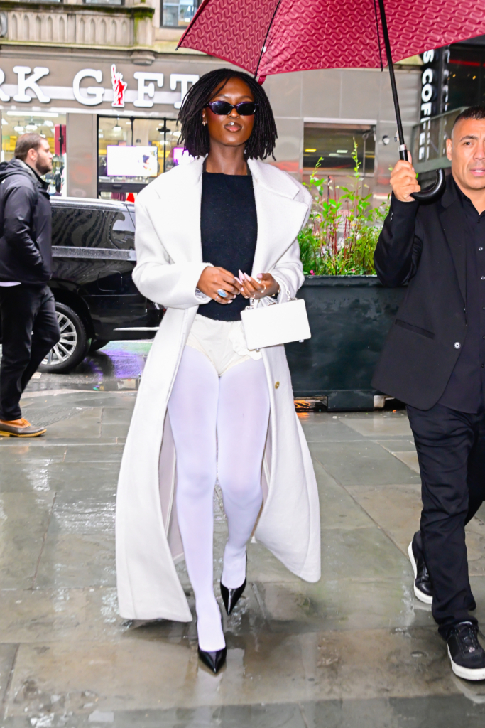 Jodie Turner-Smith is seen outside "Today" on November 26, 2024 in New York City. 