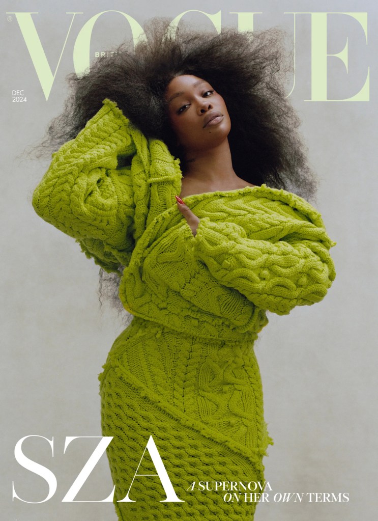 UK Vogue December 2024 : SZA by Nadine Ijewere 