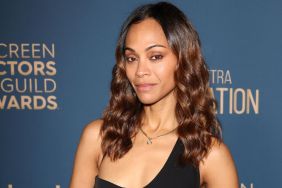 US actress Zoe Saldana attends the SAG Awards Season Celebration at Chateau Marmont in Los Angeles, December 12, 2024.